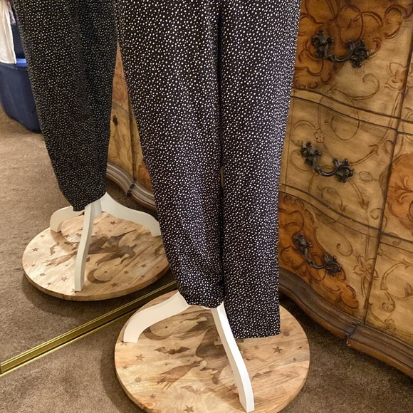 Sam Edelman Jumpsuit Black and White Polka Dot - Picture 3 of 12